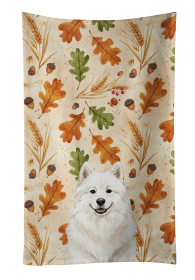 Cream Samoyed Heirloom Fall Kitchen Towel