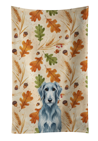Blue-Gray Scottish Deerhound Heirloom Fall Kitchen Towel