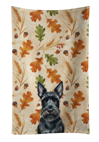 Scottish Terrier Heirloom Fall Kitchen Towel