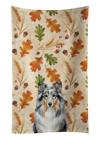 Blue Merle Sheltie Heirloom Fall Kitchen Towel