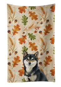 Black and Tan Shiba Inu Heirloom Fall Kitchen Towel