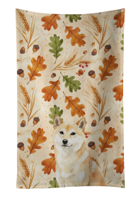 Cream Shiba Inu Heirloom Fall Kitchen Towel