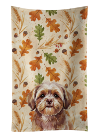 Liver Shih Tzu Heirloom Fall Kitchen Towel