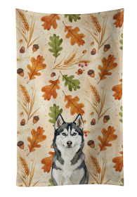 Siberian Husky Heirloom Fall Kitchen Towel