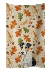 Smooth Fox Terrier Heirloom Fall Kitchen Towel