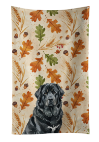 Black Tibetan Mastiff Heirloom Fall Kitchen Towel