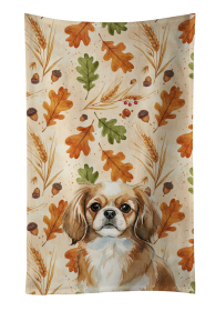 Tibetan Spaniel Heirloom Fall Kitchen Towel