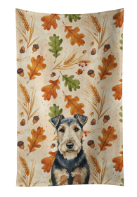 Welsh Terrier Heirloom Fall Kitchen Towel