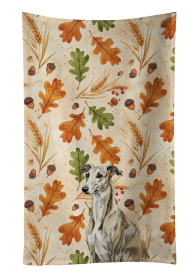 Brindle Whippet Heirloom Fall Kitchen Towel