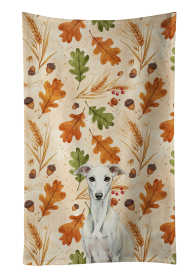 White Whippet Heirloom Fall Kitchen Towel