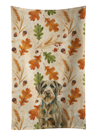 Chestnut Wirehaired Pointing Griffon Heirloom Fall Kitchen Towel