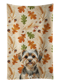 Yorkiepoo Heirloom Fall Kitchen Towel