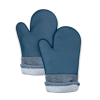 Heat Resistant Soft Quilted Oven Mitts With Silicone