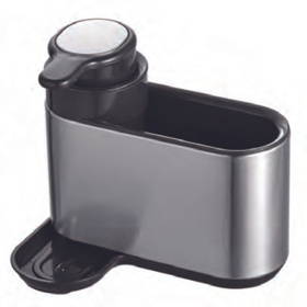 Cuisine Collection 7"Wx6"H Kitchen Sink Caddy with Pump, Fingerprint Resistant Matt Finish
