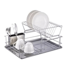 Better Chef 2-Tier 4-Piece Chrome Classic Dish Rack