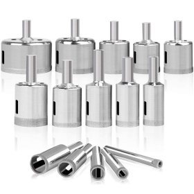 15Pcs Diamond Hole Saw Drill Bits 6-50mm Diamond Hole Saw