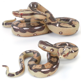 2Pcs High Simulation Python Model Snake Realistic Snake Toy