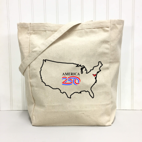 America250 U.S. Outline Tote Bag