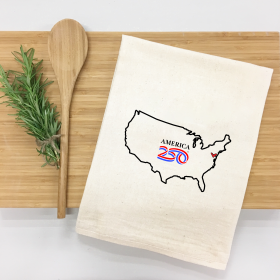 America250 U.S. Outline Kitchen Towel