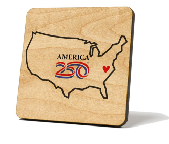 America250 U.S. Outline Coaster Magnet-Officially Licensed