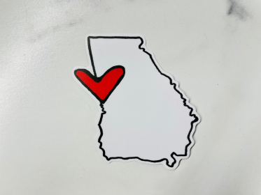 Georgia State Love Sticker