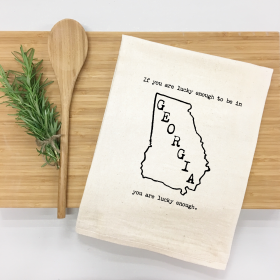 If you are lucky enough to be in Georgia, you are lucky enough. Kitchen Towel
