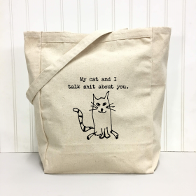 My Cat and I Tote Bag
