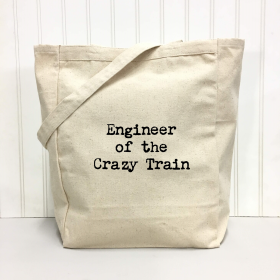 Engineer of the Crazy Train Tote Bag