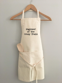 Engineer of the Crazy Train Apron