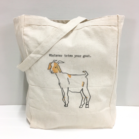 Whatever totes your goat. Tote Bag
