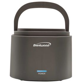 Brentwood 0.6L Portable Leakproof Electric Lunch Box in Gray