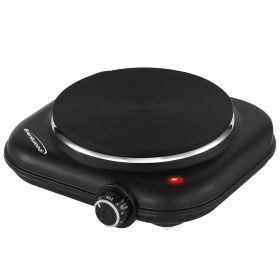 Brentwood 1100w Single Cast Iron Burner Hot Plate Black