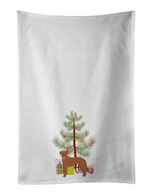 NEW Goldador Christmas Tree Kitchen Towel Set of 2 White Dish Towels Decorative Bathroom Hand towel for Hand, Face, Hair, Yoga, Tea, Dishcloth