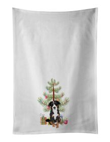 NEW Bernese Mountain Dog Puppy #2 Christmas Kitchen Towel Set of 2 White Dish Towels Decorative Bathroom Hand towel for Hand, Face, Hair, Yoga, Tea