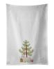 NEW Cyprus Poodle Christmas Tree Kitchen Towel Set of 2 White Dish Towels Decorative Bathroom Hand towel for Hand, Face, Hair, Yoga, Tea, Dishcloth