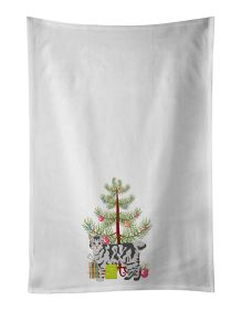 NEW American Bobtail Cat Christmas Kitchen Towel Set of 2 White Dish Towels Decorative Bathroom Hand towel for Hand, Face, Hair, Yoga, Tea, Dishcloth