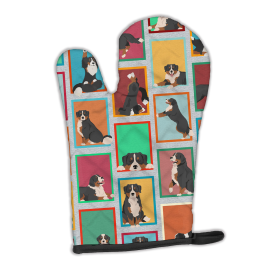 Lots of Dogs Oven Mitt (Color: Bernese Mountain, size: 12HX8.5W)