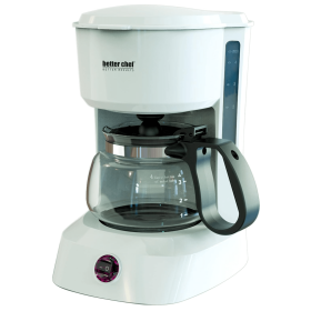 Better Chef 4-Cup Coffeemaker with Grab-A-Cup Feature (Color: White)