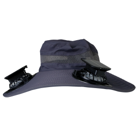 Outdoor Wide Brim Sun Hat (Color: DarkGrey)