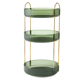 3 Tier Rotating Makeup (Color: Green)