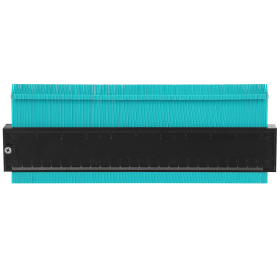 10 inch Shape Contour Gauge Duplicator Plastic Precisely (Color: AQUA)