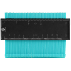 5 inch Shape Contour Gauge Duplicator Plastic Precisely (Color: AQUA)