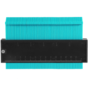 6 inch Shape Contour Gauge Duplicator Plastic (Color: AQUA)