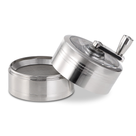 Herb Spice Tobacco Grinder (Color: Silver)
