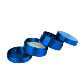 Magnetic Herb Spice Tobacco Grinder (Color: Blue)