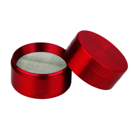 Magnetic Herb Spice Tobacco Grinder (Color: Red)